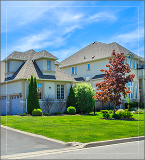 Image of suburban front yard